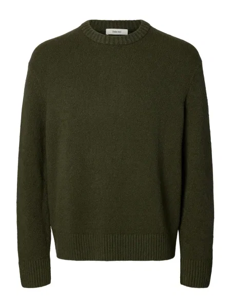 SELECTED Pulover SLHALEX pin verde