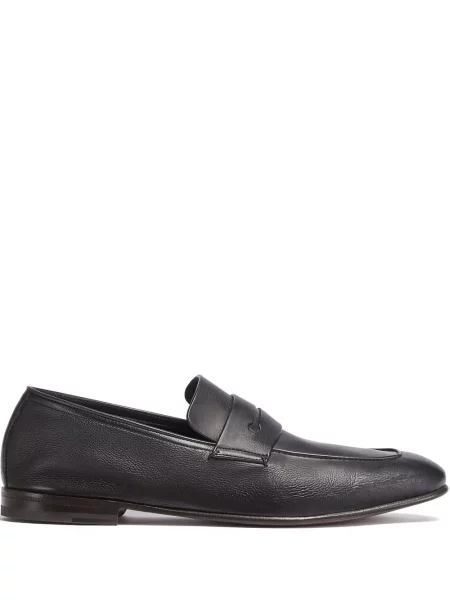 Pantofi loafer Zegna din piele negru
