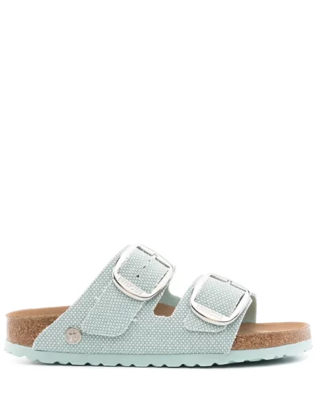 Sandale Birkenstock din canvas verde