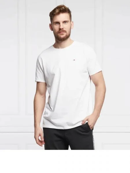 Tommy Jeans tricou TJM ORIGINAL JERSEY alb