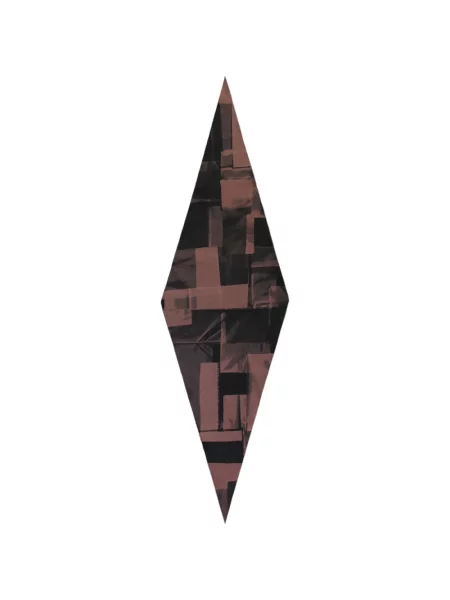 Fular Zegna cu imagine cu imprimeu abstract maro