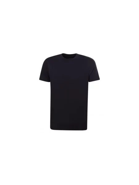 Krótka koszulka Emporio Armani niebieska