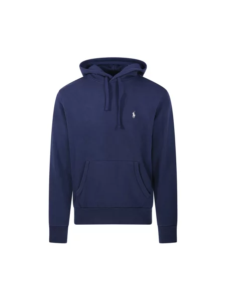 Bluza z kapturem Polo Ralph Lauren z kapturem niebieska