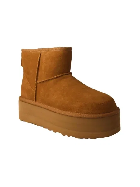 UGG Hótaposó Classic Mini Platform | gyapjú | hasított bőr barna