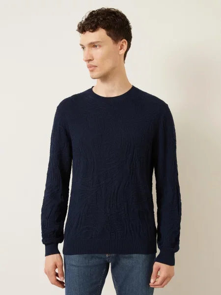 Etro Sweter blau granatowy