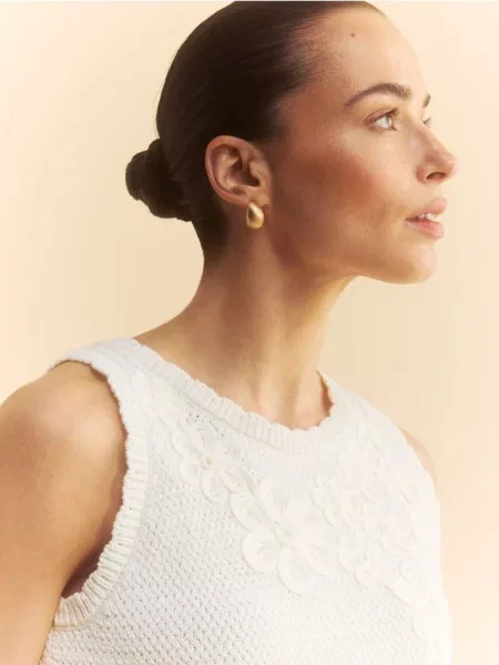 Reserved В’язаний топ нюдовий 