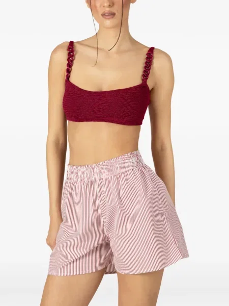 Szorty Paramidonna w paski czerwone