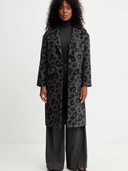 Silvian Heach palton de lână JUAN gri