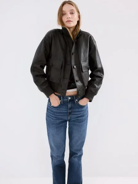 Прямі джинси MANGO синій