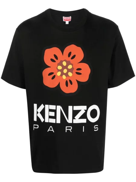 Tricou Kenzo cu imagine scurt negru