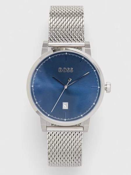 HUGO ceas barbati argintiu