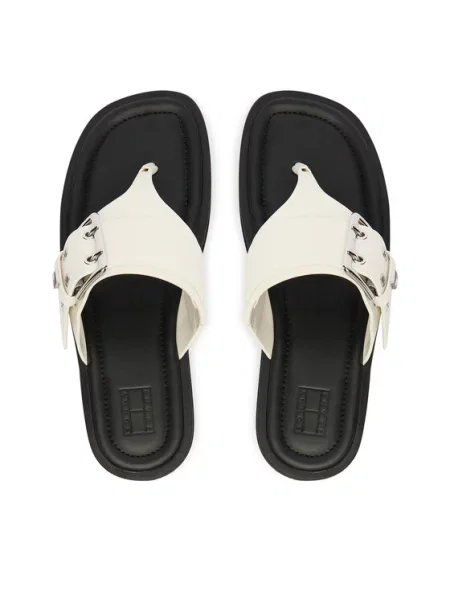 Tommy Jeans Джапанки Tjw Buckle Sandal бял
