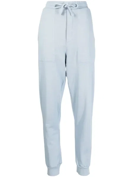 Pantaloni Nanushka cu broderie albastru