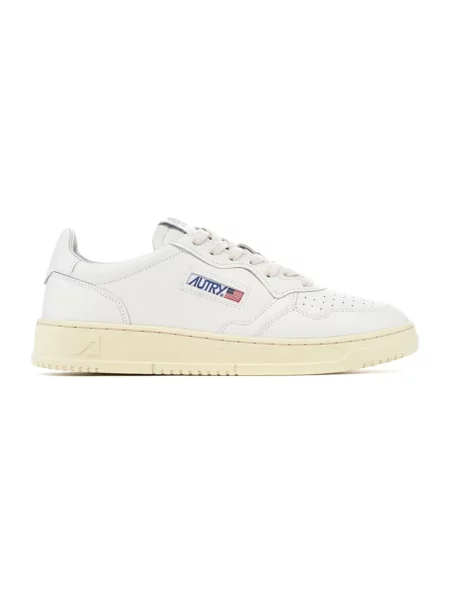 Sneakers Autry Medalist Low Man Leat/ Leat Wht/ Wht EUR 41 białe