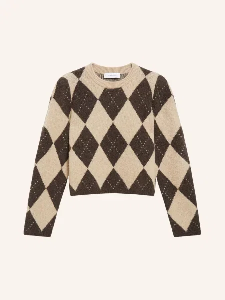 Comma Sweter braun beżowy