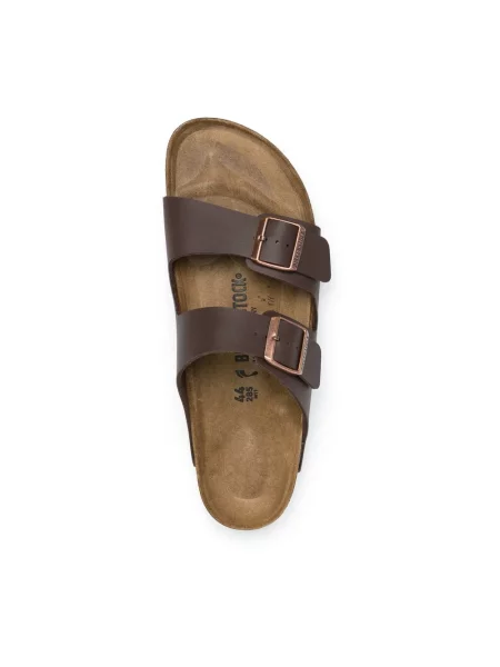 Klapki Birkenstock brązowe