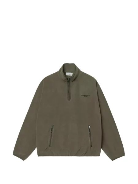 Hanorac cu fermoar Carhartt Wip verde