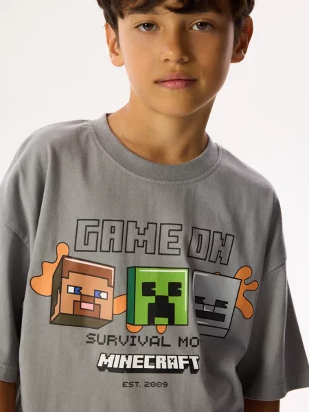 Reserved футболка Minecraft темно-сірий сіра