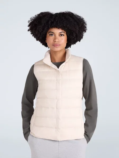 Lekka kamizelka puchowa Beige beżowa