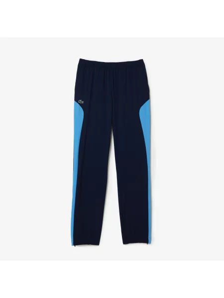 Lacoste Sport Komplet Dresowy Regular Fit Ze Stójką I Blokami Kolorów W Kolorze Niebieskim niebieski