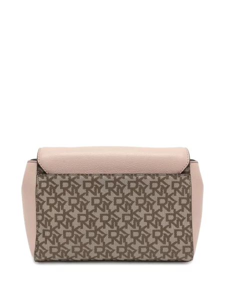 Geanta de piele Dkny din piele roz