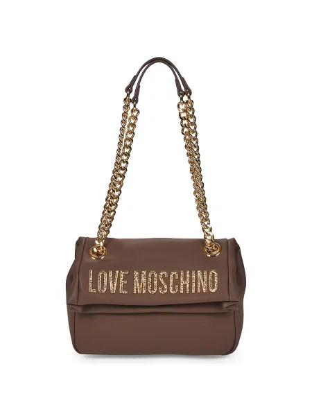 Geanta crossbody Love Moschino maro