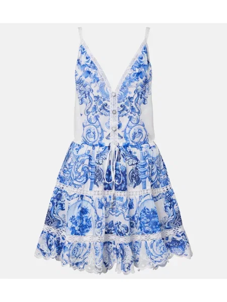Rochie Camilla de mătase cu imagine