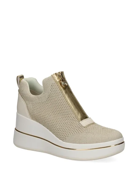Sneakerși Michael Michael Kors cu cataramă cu platformă maro
