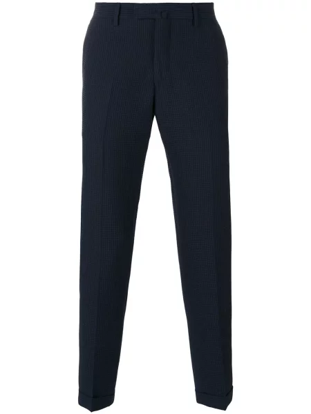 Pantaloni Briglia 1949 în carouri albastru