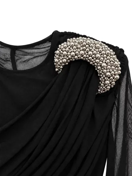 Rochie mini Amen drapată negru