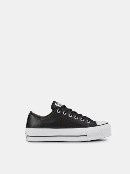 Converse kožené tenisky Chuck Taylor All Star Lift čierne