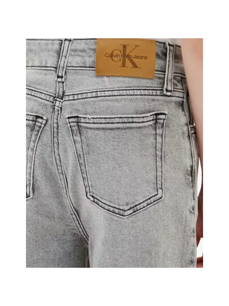 Džínsy Calvin Klein Jeans sivá