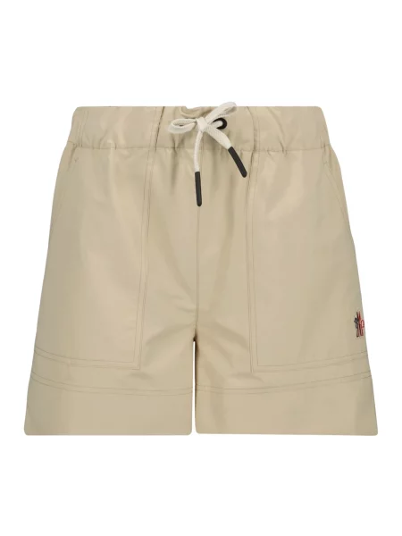 Bermudy Moncler wiązane beżowe