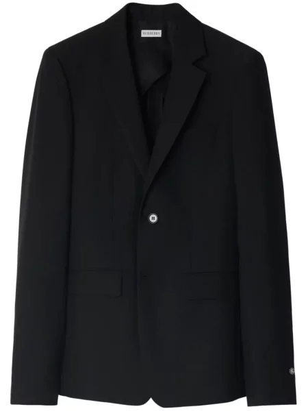 Sacou Burberry cu un singur rând de nasturi negru