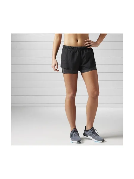 Pantaloni Reebok Sport scurte negru