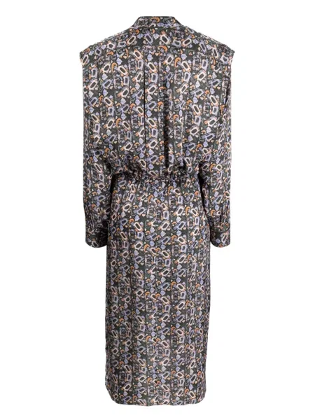 Gėlėtas raštuotas kostiumas suknele Isabel Marant juoda