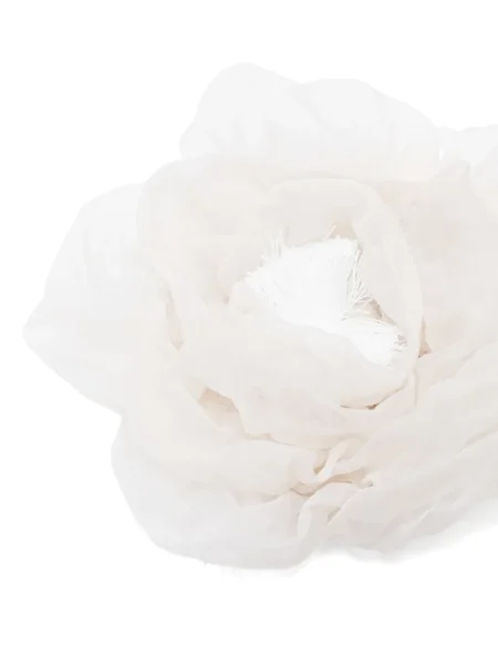 Colier Parlor cu model floral alb
