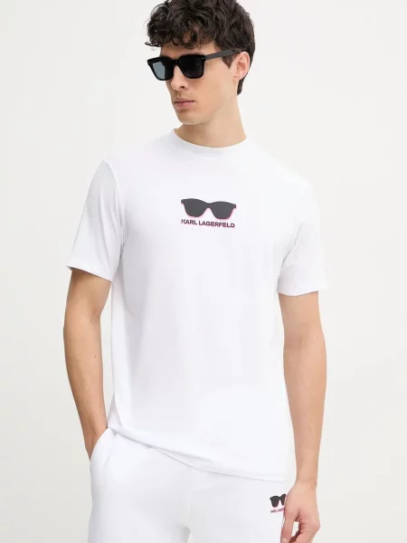 KARL LAGERFELD Tricou alb