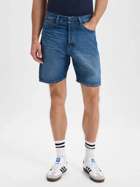 Jack & Jones szorty jeansowe JJItony Mężczyźni jednolity S niebieski