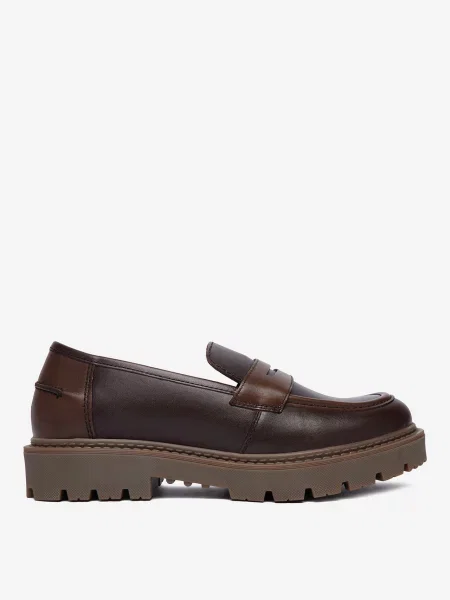 Loafersy brązowe