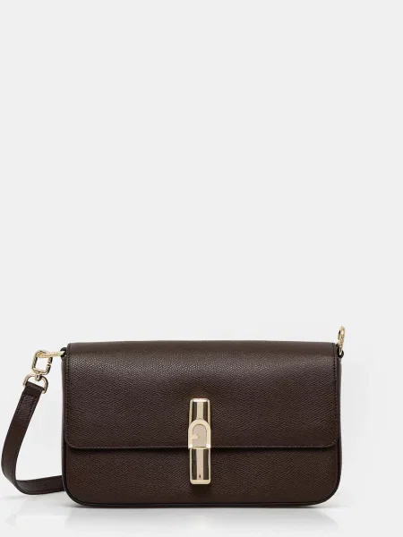 FURLA Geantă de umăr IRIDE închis maro