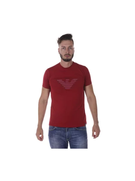 Koszulka Armani Jeans czerwona