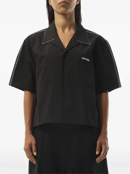 Cămașă We11done cu broderie negru