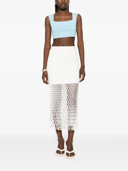 Top Max Mara fără mâneci albastru