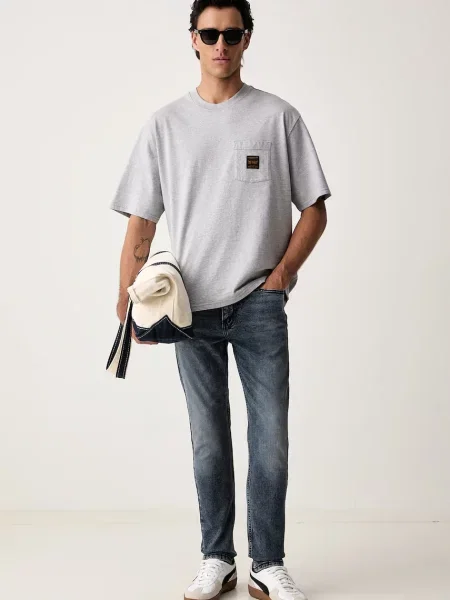 Levi's kratka majica SS WORKWEAR PKT siva