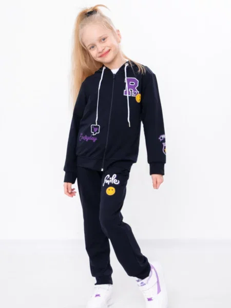 Дитячий Спортивний костюм Носи своє бавовна/поліестер синій