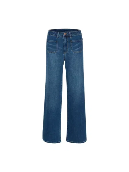 Jeansy dzwony Kaffe dzwony niebieskie