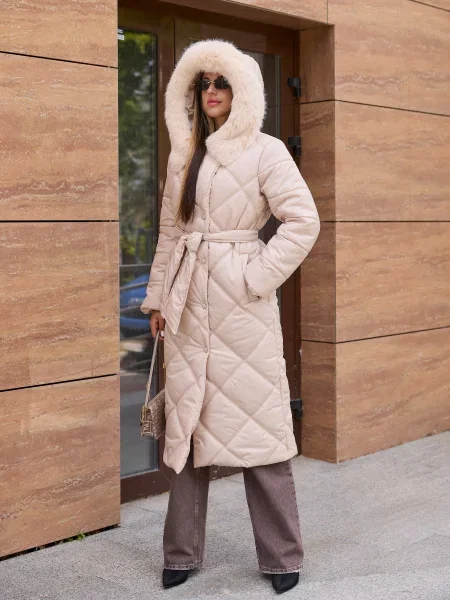 Пальто з утеплювачем MilaNova бежевий