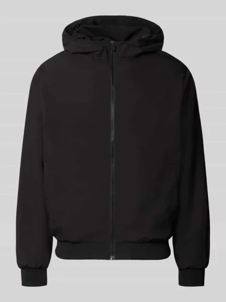 Kurtka o kroju regular fit z kapturem model Charge' Jack & Jones czarna