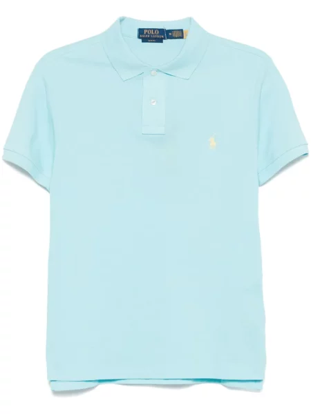 Polo Polo Ralph Lauren cu dungi cu broderie albastru